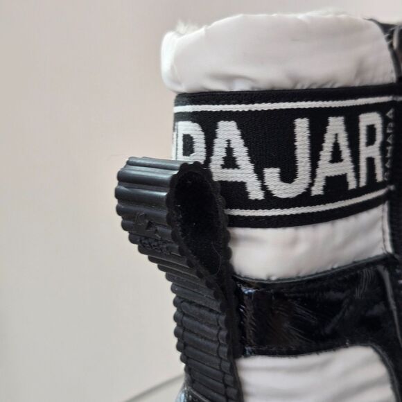 Pajar Black and White Winter Boots with Red Accents - Picture 9 of 14